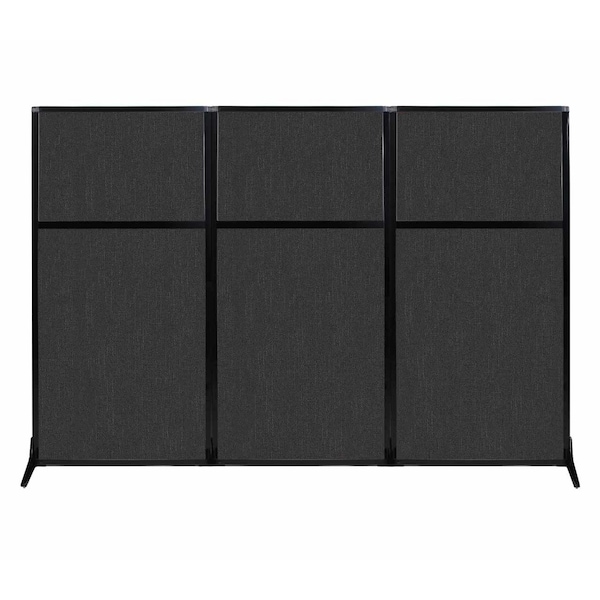 Work Station Screen 99" x 70" Black Fabric